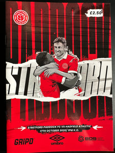 Programme Stretford Paddock Vs Hadfield Athletic Issue #3 - Season 1