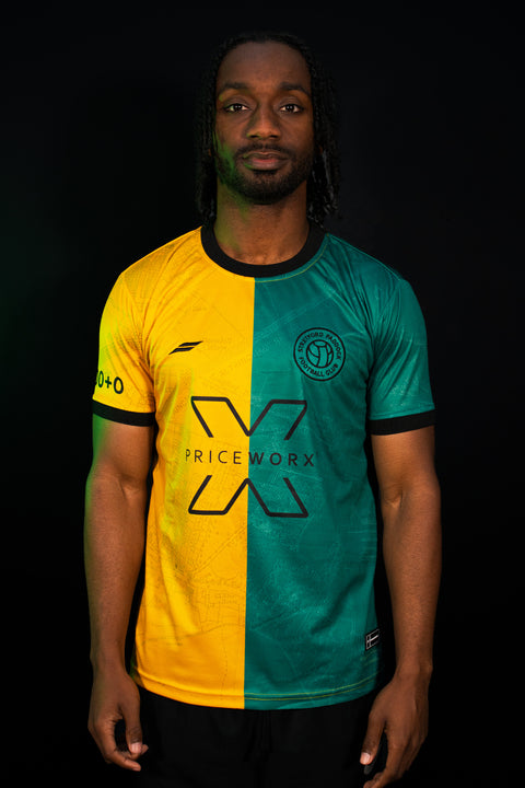 Green & Gold AWAY Shirt 24/25 - Stretford Map