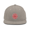 Grey Marl Snapback Logo Hat